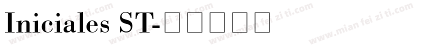Iniciales ST字体转换